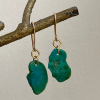 Raw Arizona Turquoise Earrings
