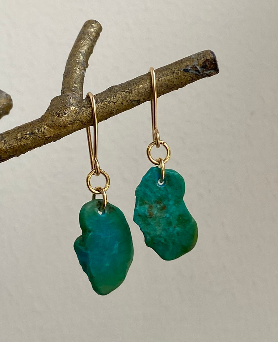 Raw Arizona Turquoise Earrings