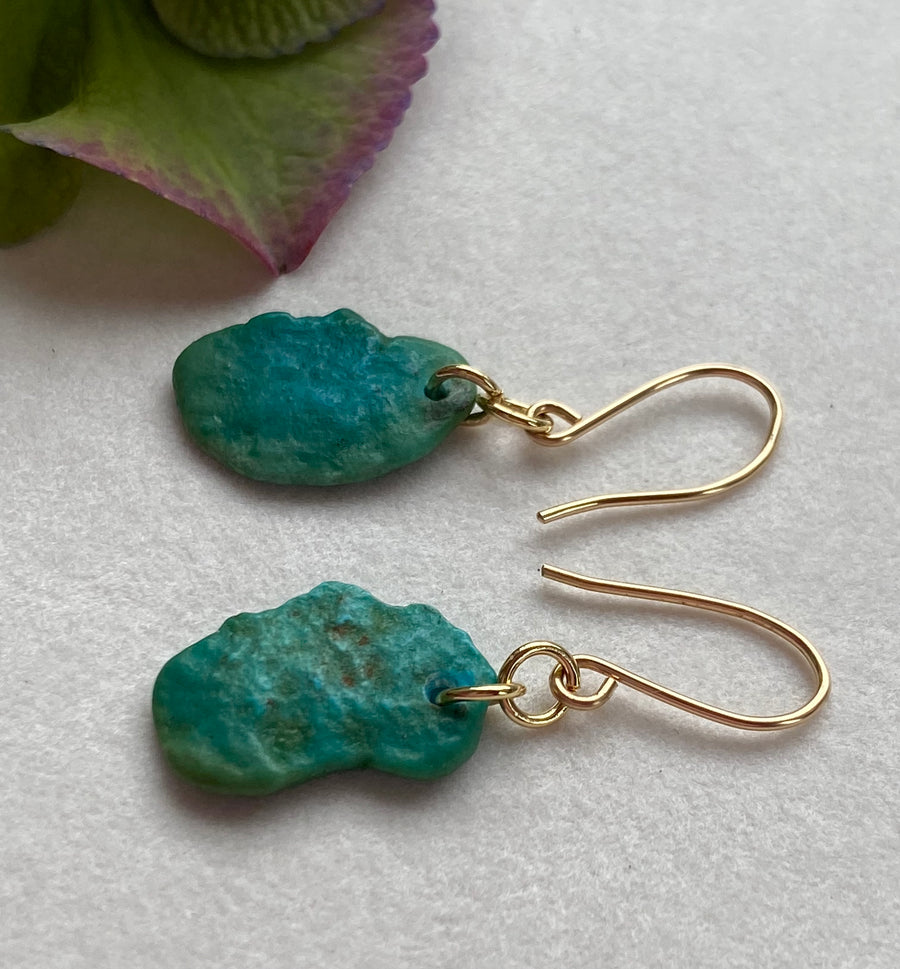 Raw Arizona Turquoise Earrings