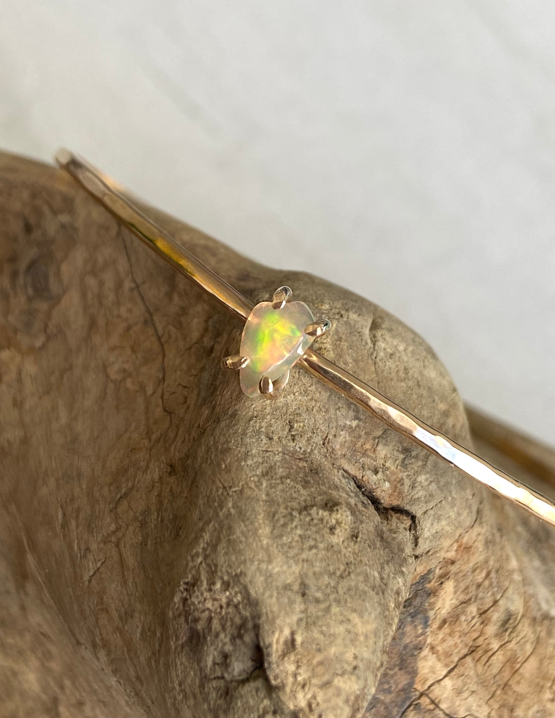 Ethiopian Welo Opal Bangle Bracelet