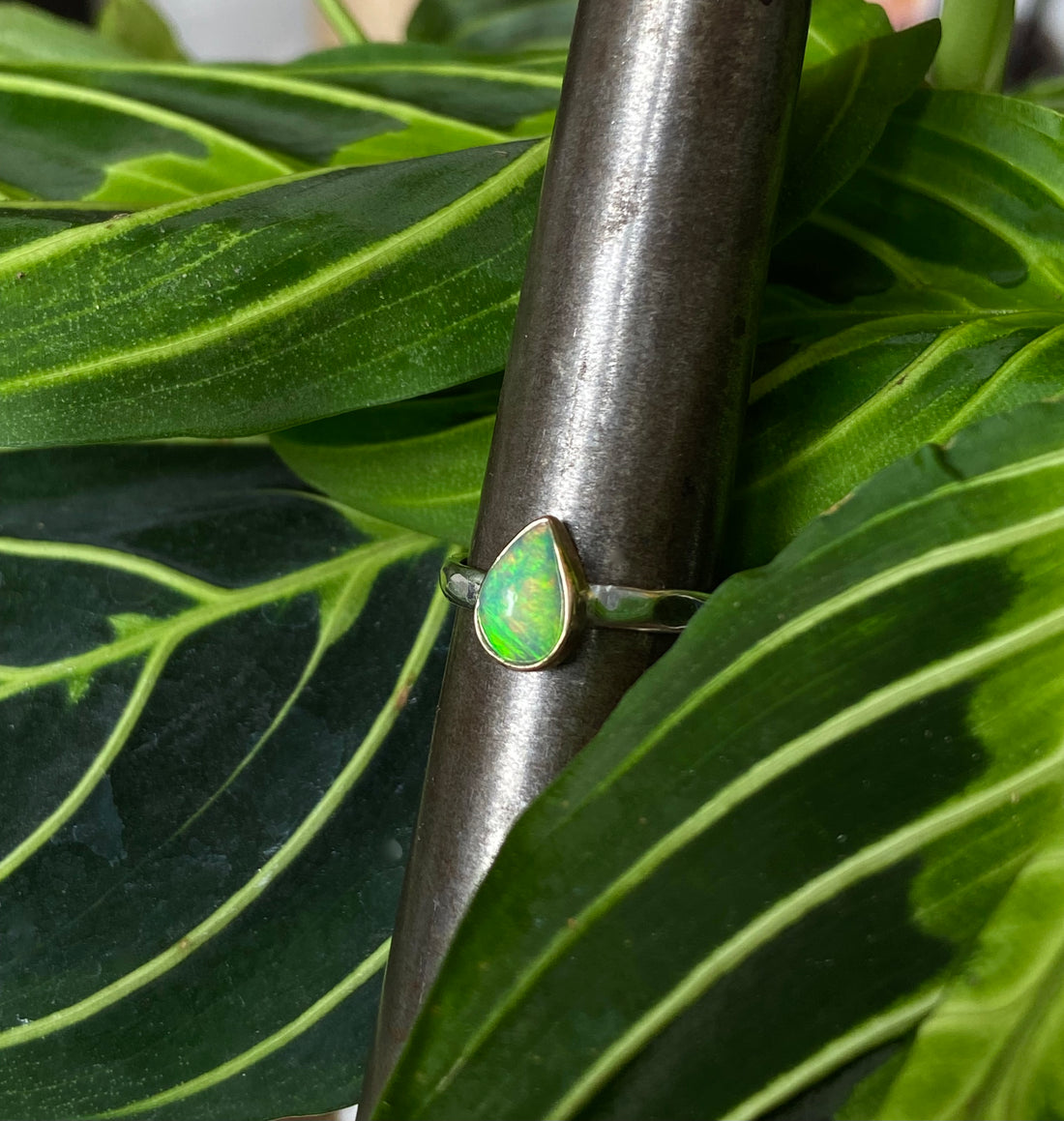 Ethiopian Welo Opal Ring, Alternative Wedding or Engagement Ring