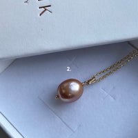 Large Edison Pearl Pendant Necklace, June Birthstone