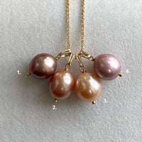 Large Edison Pearl Pendant Necklace, June Birthstone