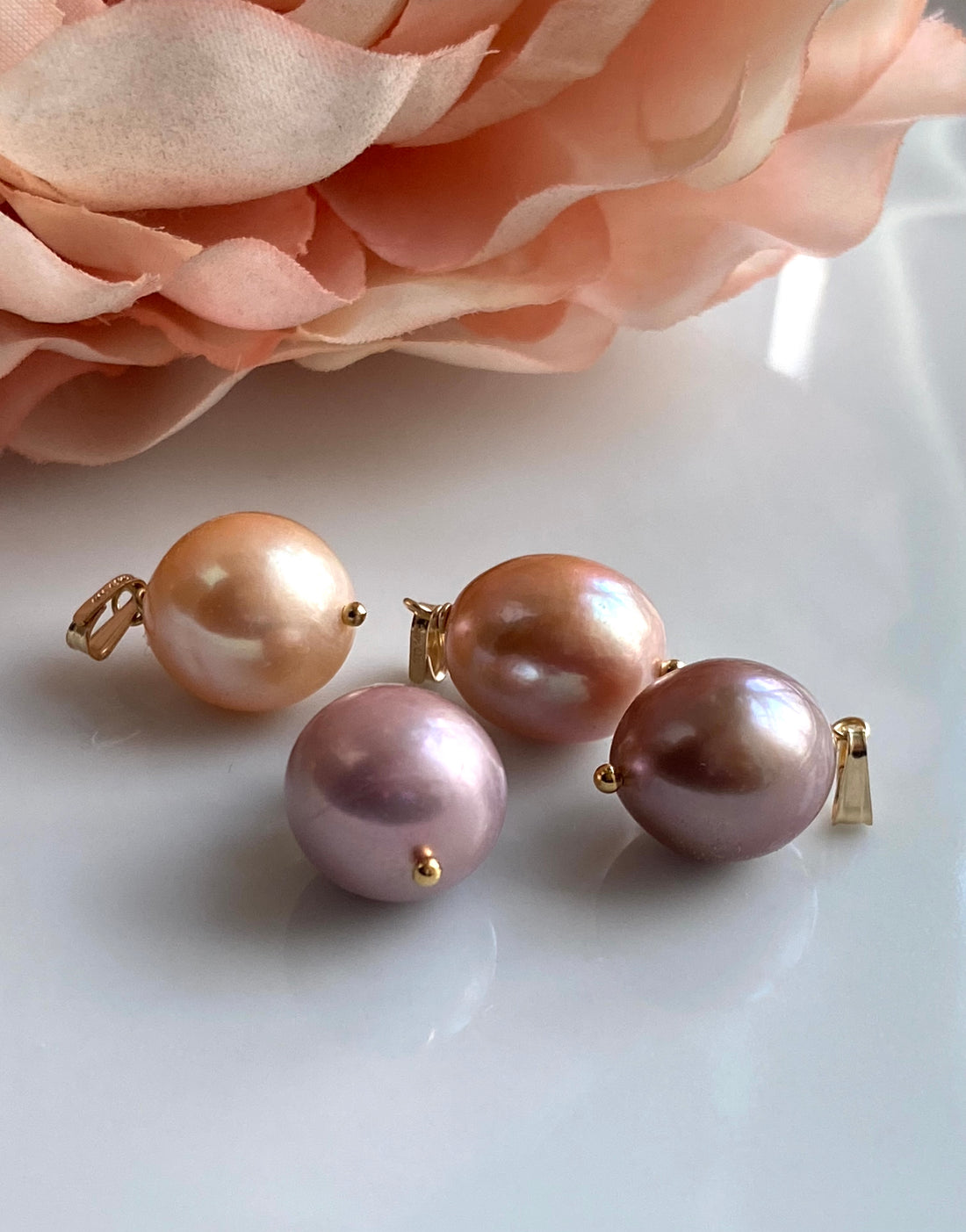 Large Edison Pearl Pendant Necklace, June Birthstone