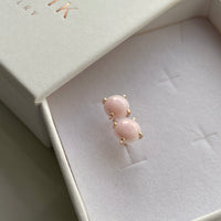 Pink Queen Conch Shell Stud Earrings