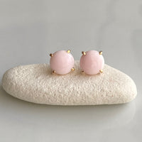 Pink Queen Conch Shell Stud Earrings