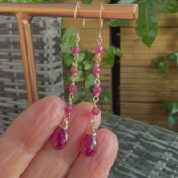 Ruby Earrings, July Birthstone