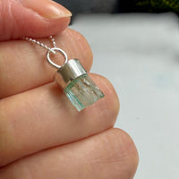 Zambian Emerald Pendant Necklace, May Birthstone