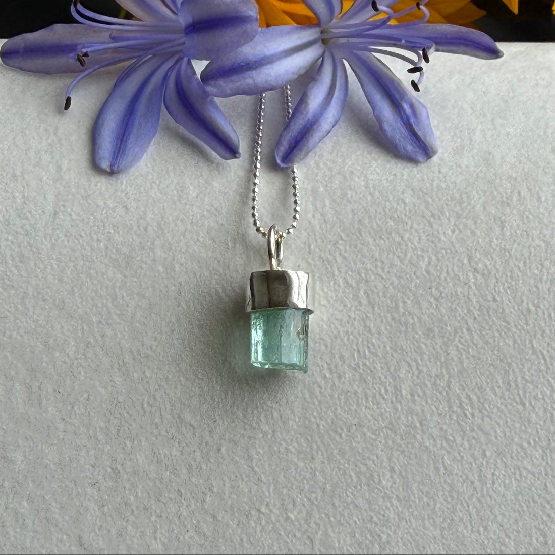 Zambian Emerald Pendant Necklace, May Birthstone