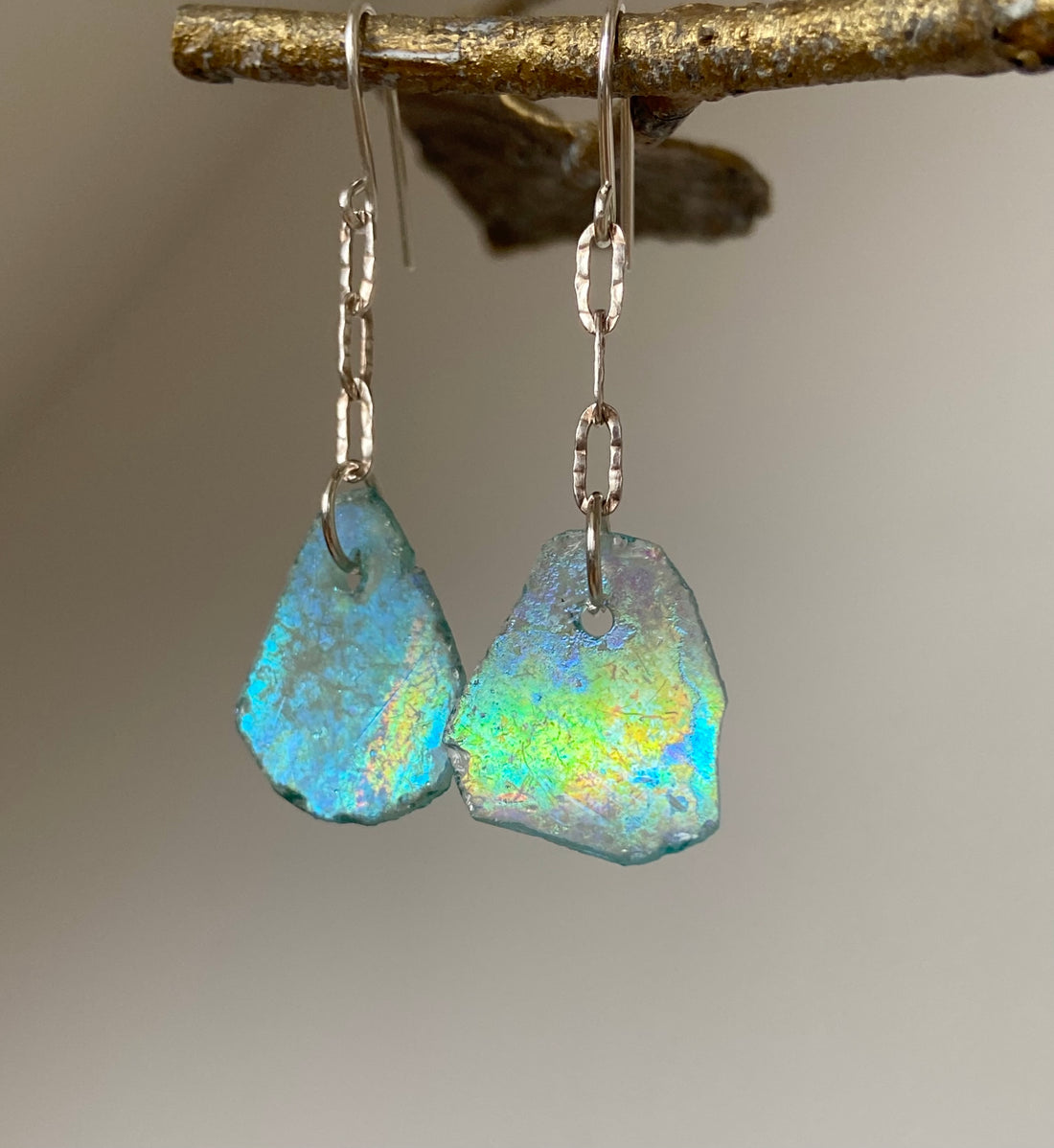 Ancient Roman Glass Earrings