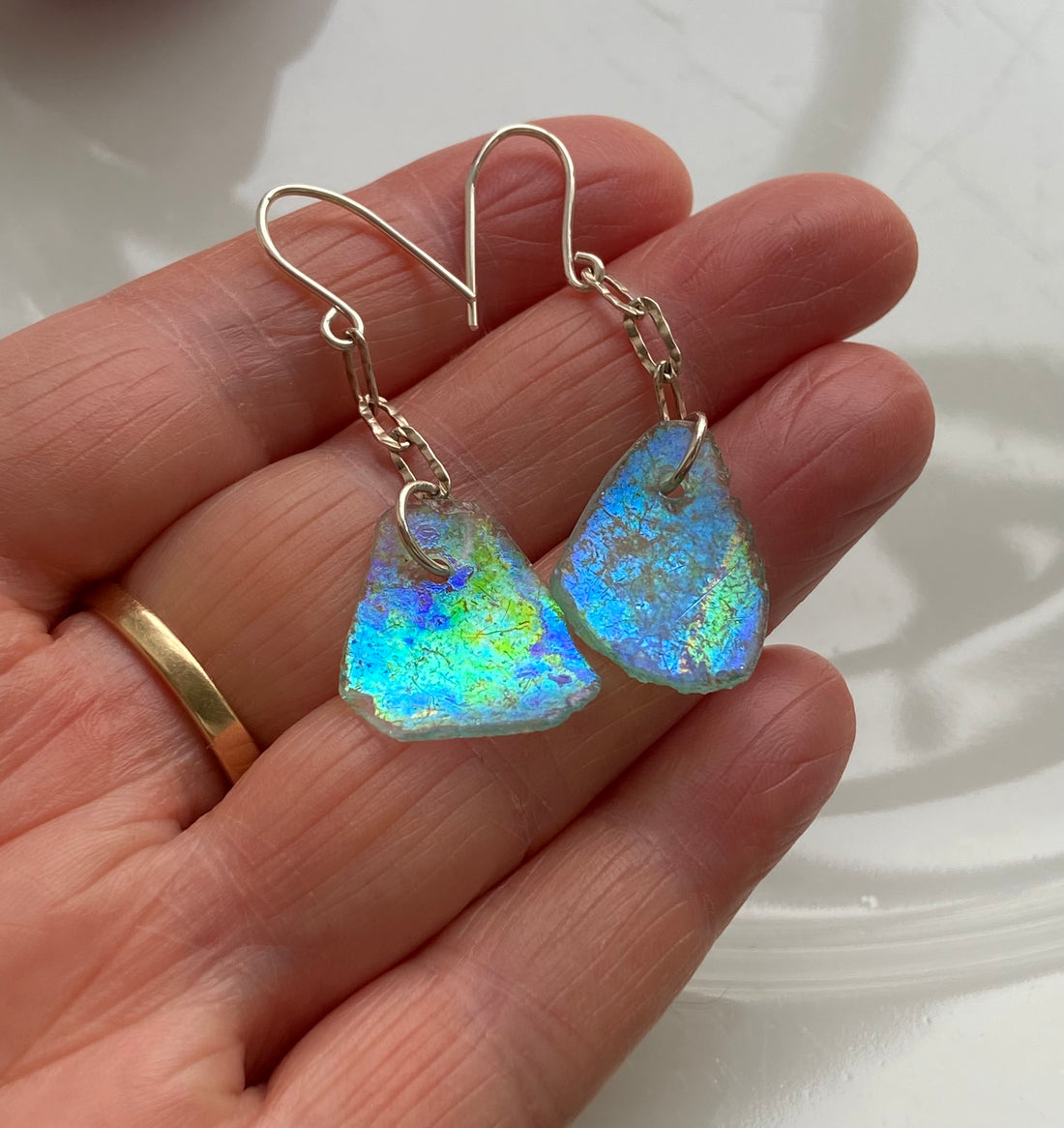 Ancient Roman Glass Earrings