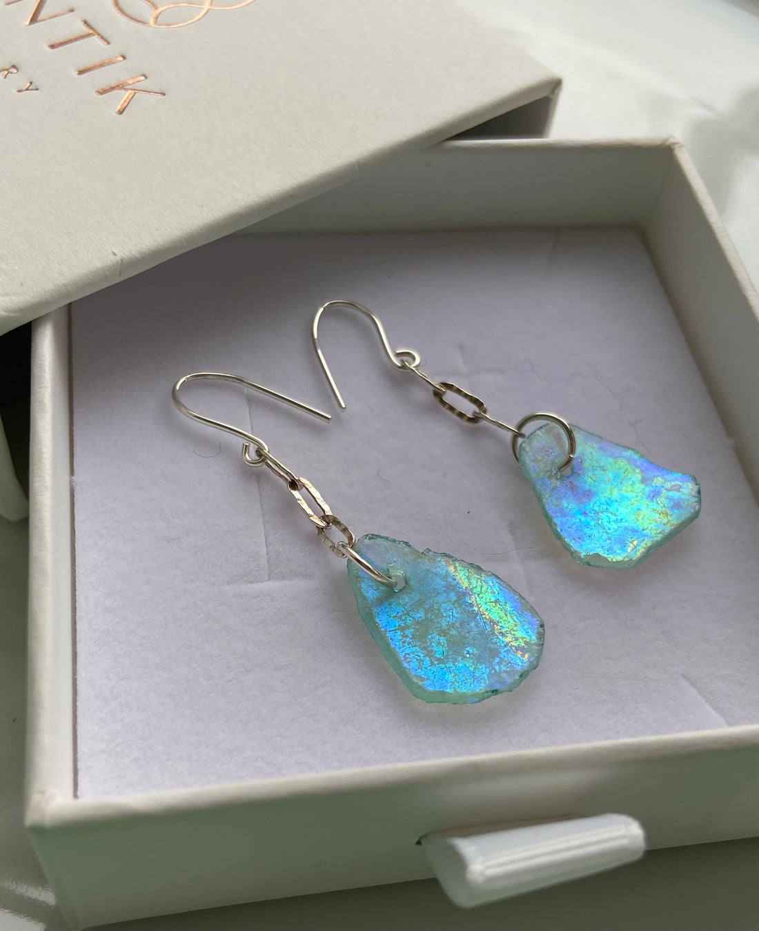 Ancient Roman Glass Earrings