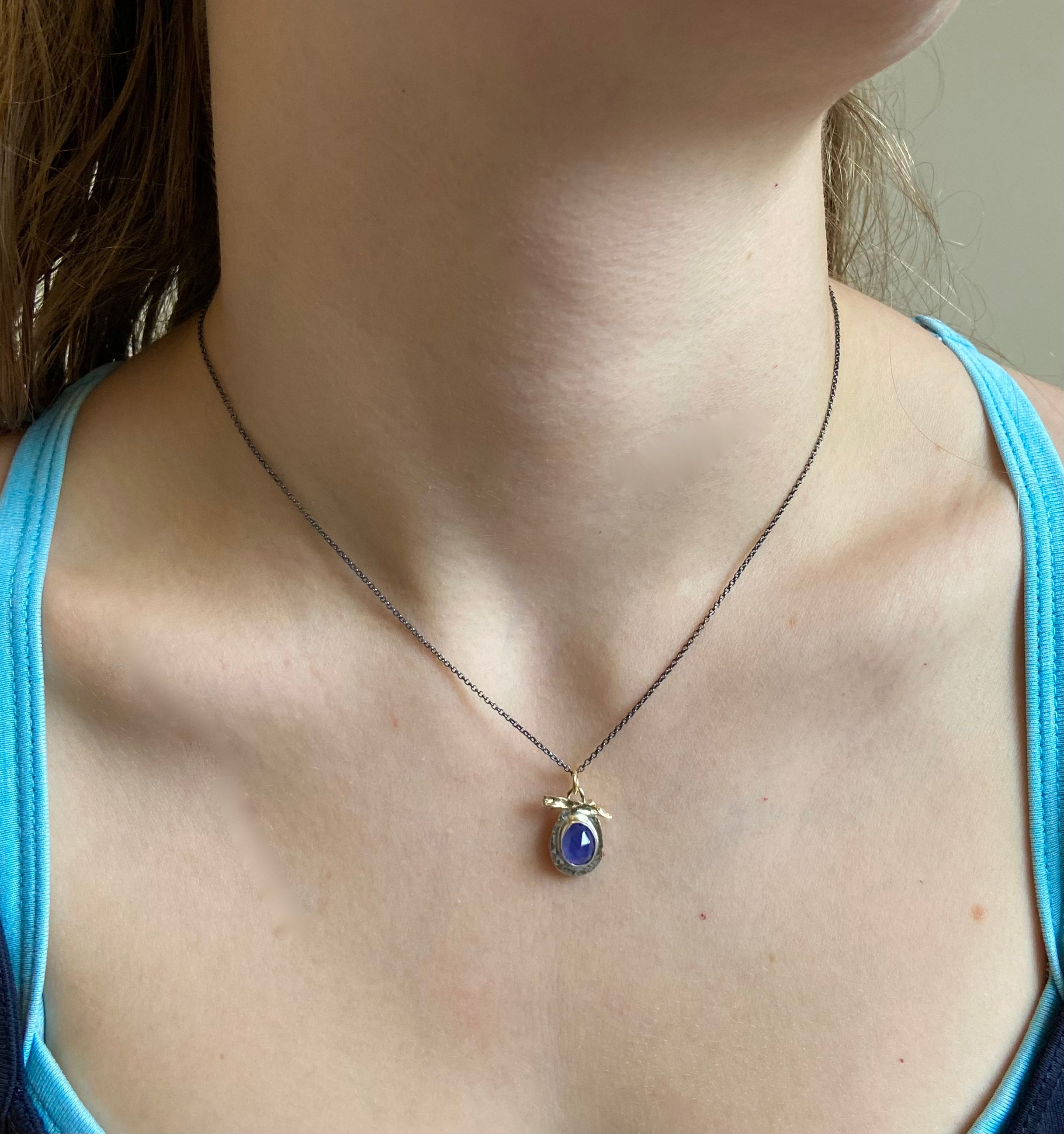 Tanzanite &#39;Blueberry&#39; Pendant Necklace