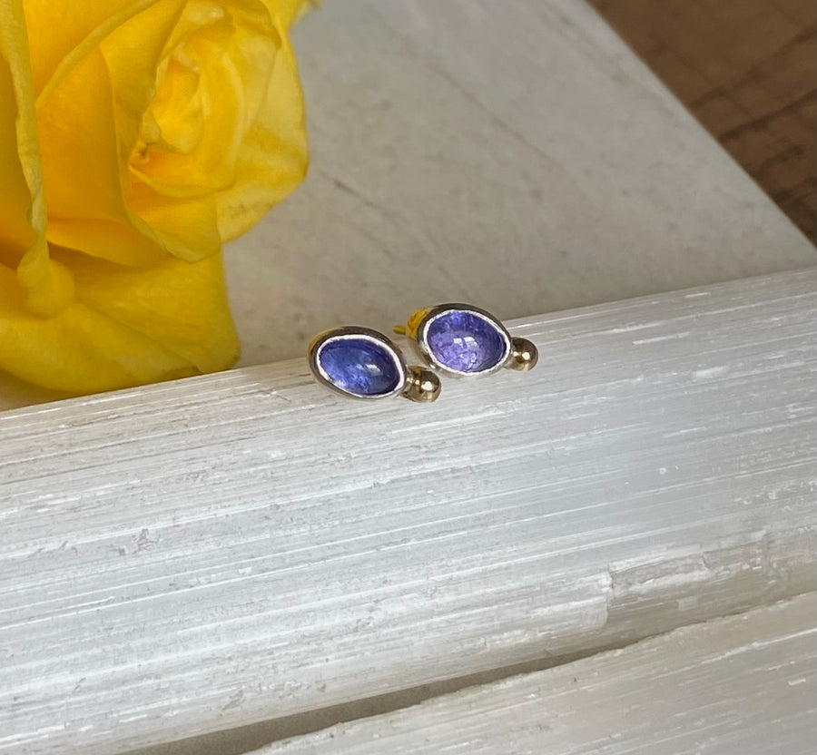 Tanzanite Stud Earrings