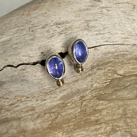 Tanzanite Stud Earrings