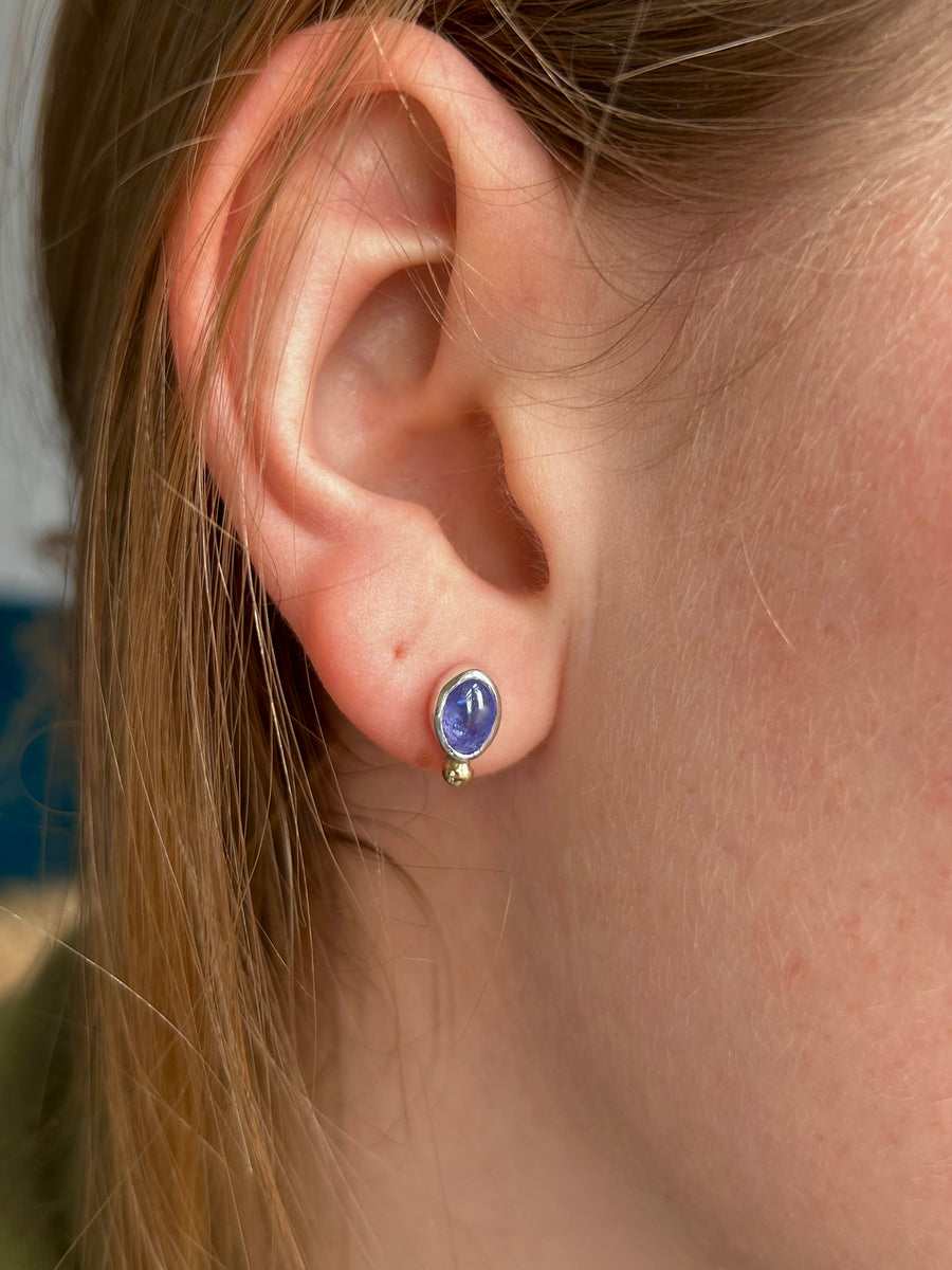 Tanzanite Stud Earrings