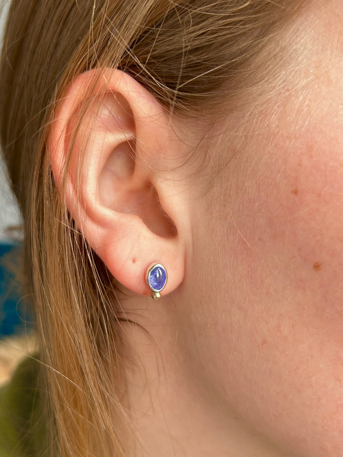 Tanzanite Stud Earrings