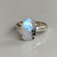 Moonstone Tourmaline Ring, October June Birthstone