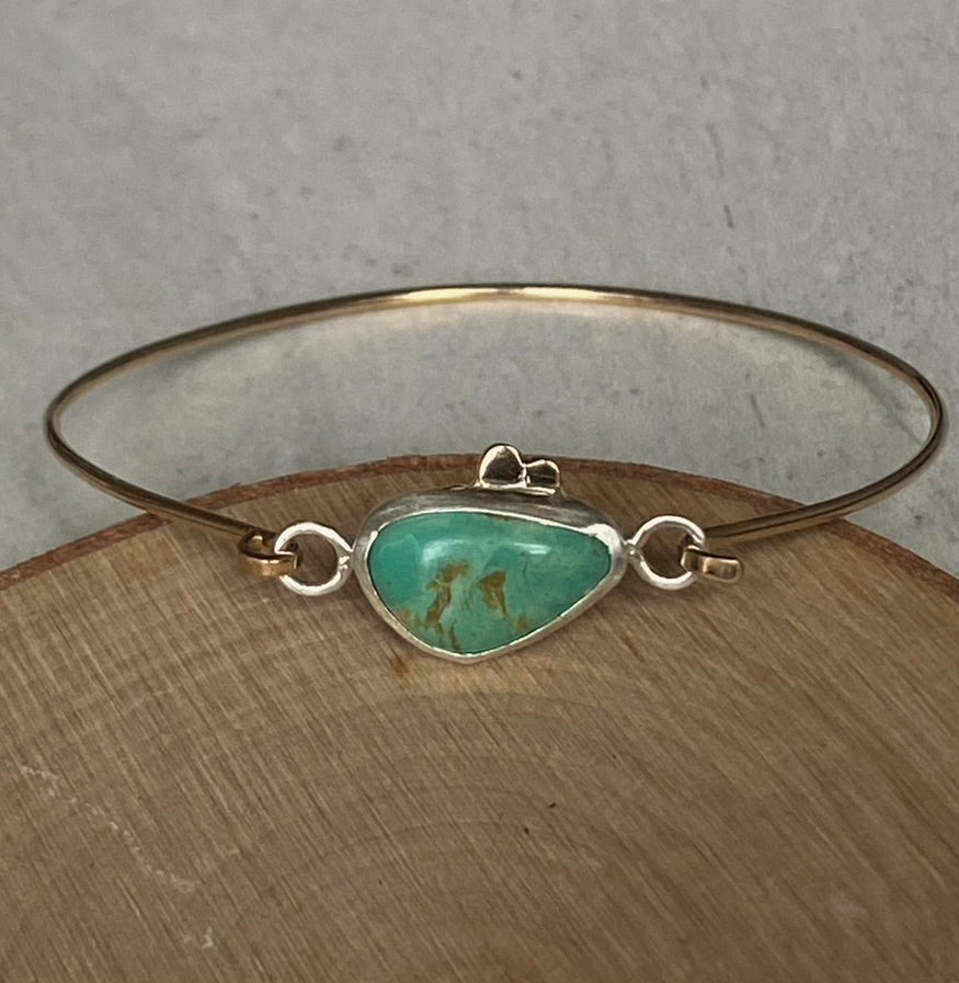 Arizona Turquoise Bangle, December Birthstone Bracelet