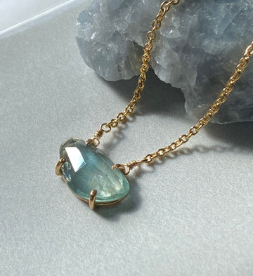 Moss Aquamarine Necklace