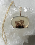 Dendritic Agate Pendant Necklace