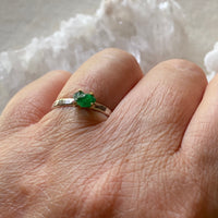 Emerald Ring, May Birthstone Ring, Wedding Engagement Ring