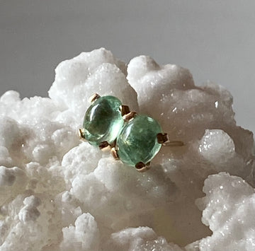 Emerald Stud Earrings, May Birthstone Earrings, Bridesmaid Earrings