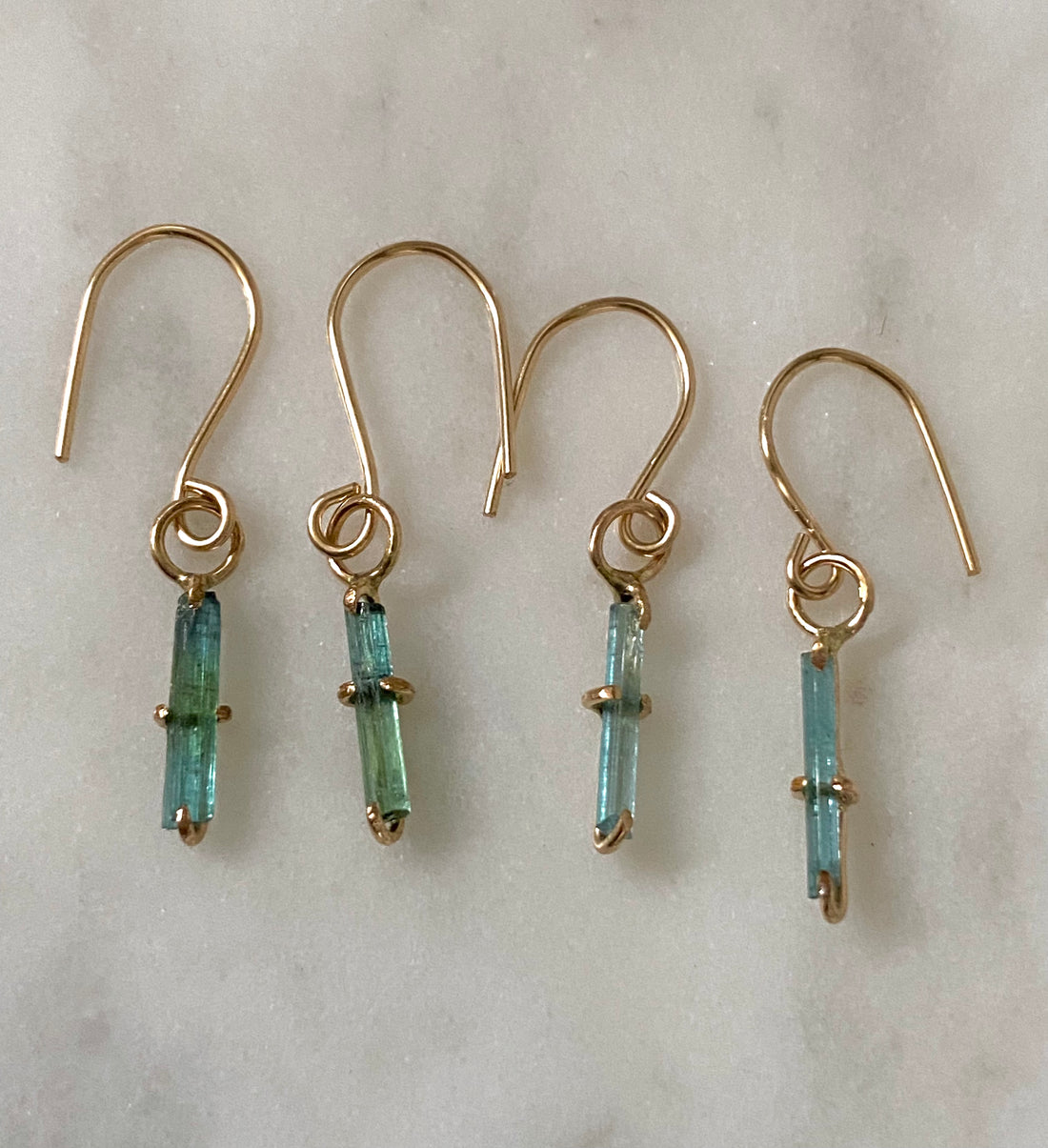 Paraiba Blue Tourmaline Earrings, October Birthstone Earrings, Bridal Earrings