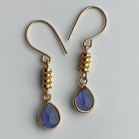 Iolite / Water Sapphire Earrings, September Birthstone Earrings