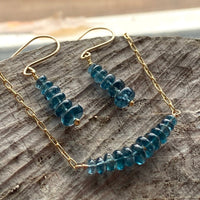 Orissa Teal Blue Kyanite Earrings
