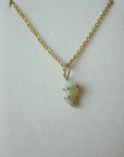 Ethiopian Opal Pendant Necklace, October Birthstone Necklace