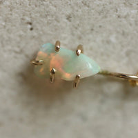 Ethiopian Opal Pendant Necklace, October Birthstone Necklace
