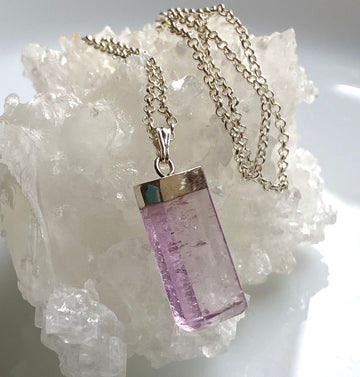 Pink Kunzite Necklace Pendant