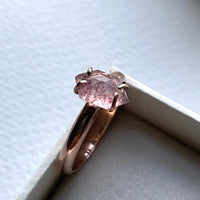 Ring with Strawberry Quartz