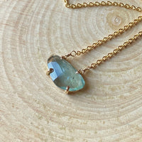 Moss Aquamarine Necklace