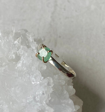 Light Green Emerald Ring