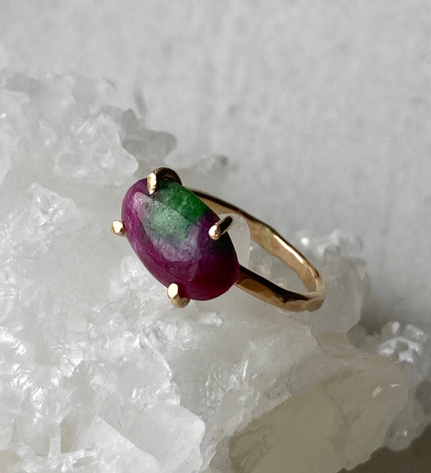 Ruby Zoisite Ring