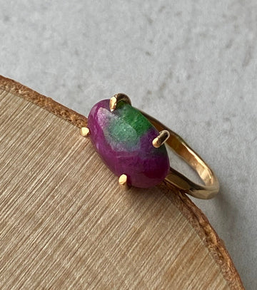 Ruby Zoisite Ring