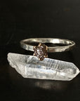 Raw Black Diamond Ring