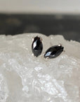 Black Spinel Stud Earrings