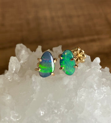 Australian Opal Stud Earrings