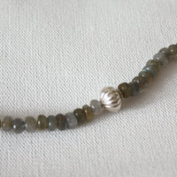 Bracelet of Labradorite and Sterling Silver