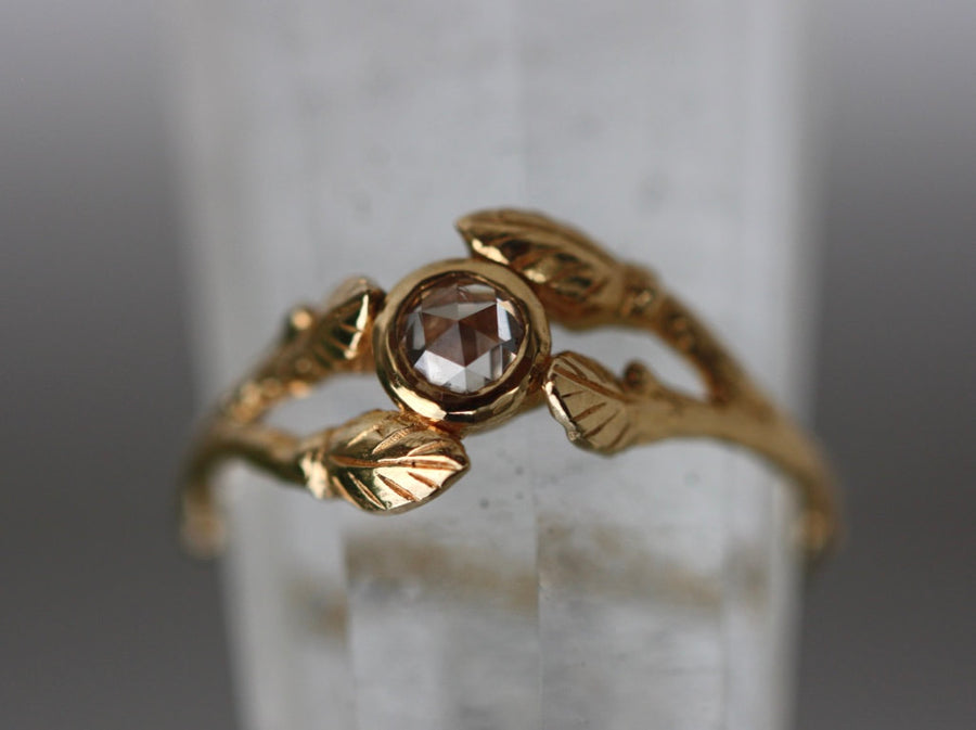 Diamond Twig Ring, 18k Gold