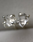 Natural Herkimer Diamond Stud Earrings, 92.5 Sterling Silver
