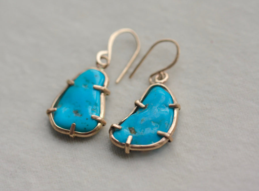 Sleeping Beauty Turquoise Earrings