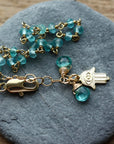Neon Apatite Rosary Bracelet