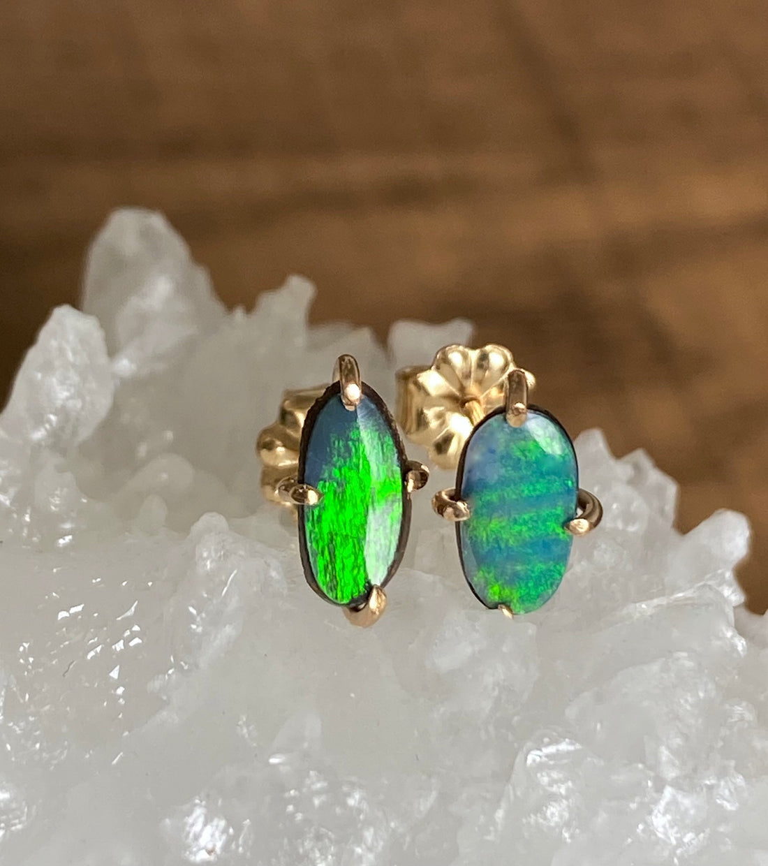 Australian Opal Stud Earrings