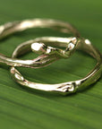 Blueberry Twig Ring, Twig Engagement Ring, Twig Wedding Ring, Twig Stacking Ring