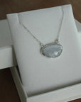 Grey Moonstone Pendant Necklace