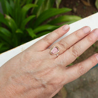 Pink Tourmaline Ring, October Birthstone Ring